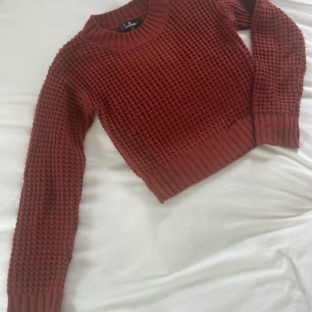 Lulu's Women's Rust Sweater